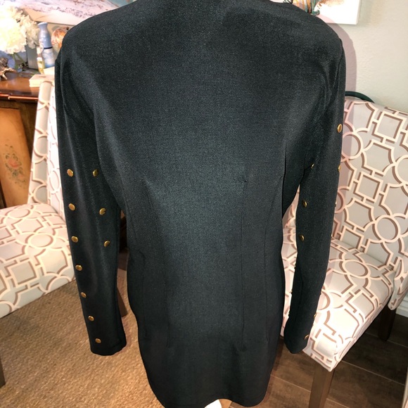 Dina Bar- EL vintage brass studded jacket M - Picture 8 of 8